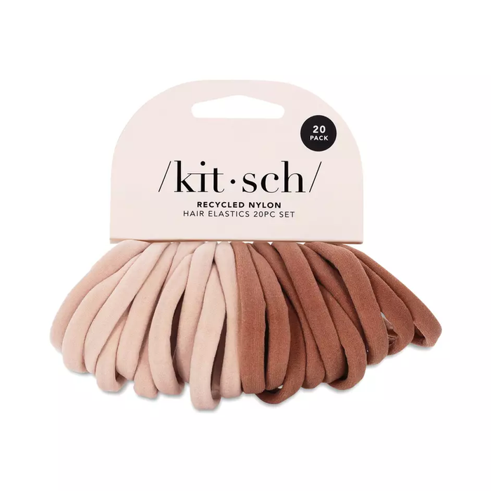 Kitsch Eco-Friendly Hair Ties, Blush – 5 Pack
