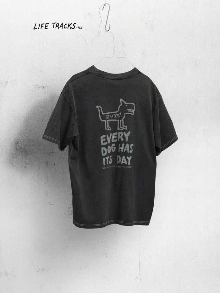 Koffe Scratched Tracks T-Shirt - Antracite