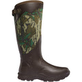 LaCrosse Men's Alpha Agility 17" Waterproof Hunting Boot in Mossy Oak Green Leaf from the side