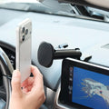 Image of Offroam MagSafe-compatible Phone Mount installed securely in Lexus GX 460 2022-2023. This premium phone mount installs easily without drilling or glue. High force magnets hold phone on any trail, road, or track. Perfect placement without blocking screens, driver view, or air flow. Fully adjustable positioning.