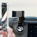 Image of Offroam MagSafe-compatible Phone Mount installed securely in Lexus GX 550 2024-2026. This premium phone mount installs easily without drilling or glue. High force magnets hold phone on any trail, road, or track. Perfect placement without blocking screens, driver view, or air flow. Fully adjustable positioning.