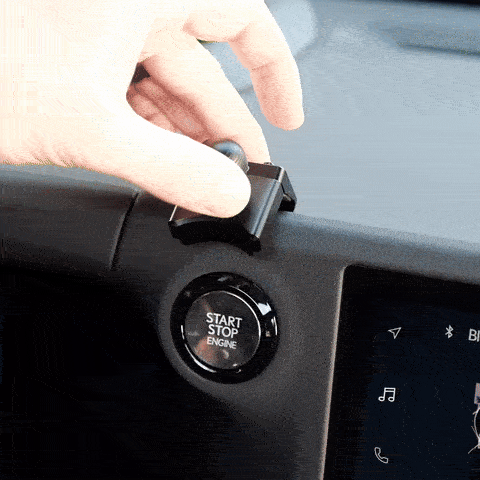 Video of Offroam Phone Mount installation for Lexus GX 550 2024-2026. This premium phone mount installs easily without drilling or glue. Spring loaded Universal holder for use with any phone. Perfect placement without blocking screens, driver view, or air flow. Fully adjustable positioning.