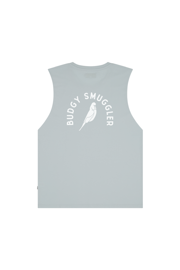 Light Blue Singlet with Budgy Arch logo