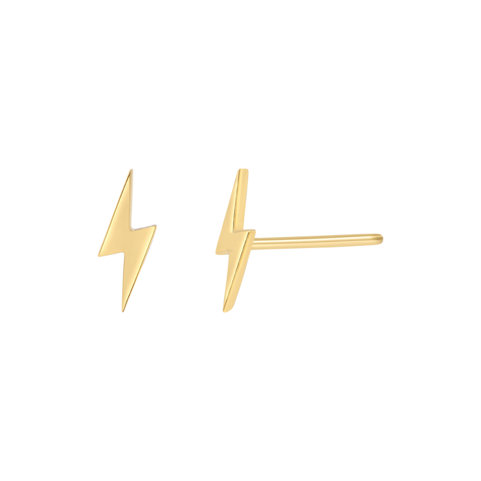 Lightning Bolt Stud Earrings