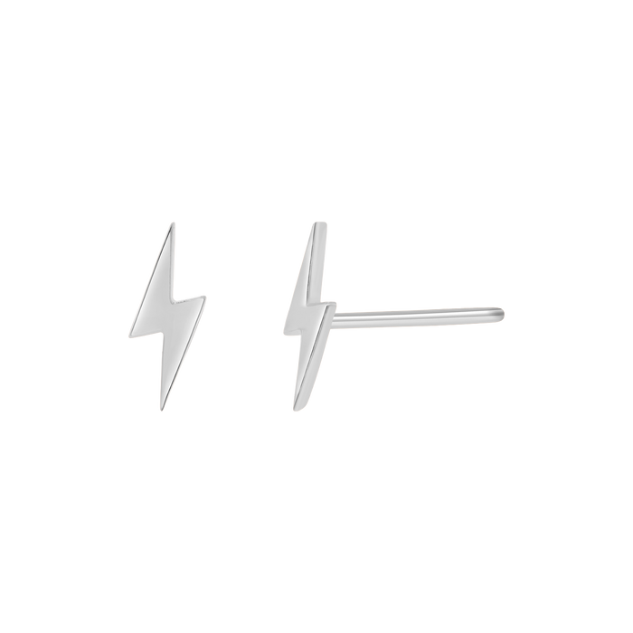 Lightning Bolt Stud Earrings