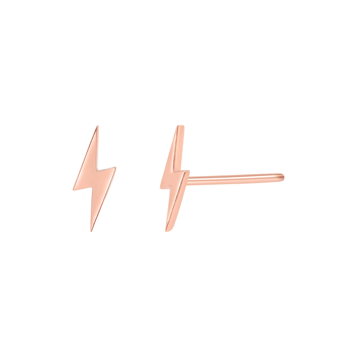 Lightning Bolt Stud Earrings