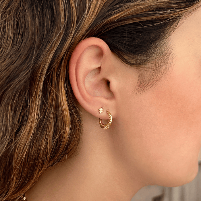 Linea Tapered Hoop Earrings