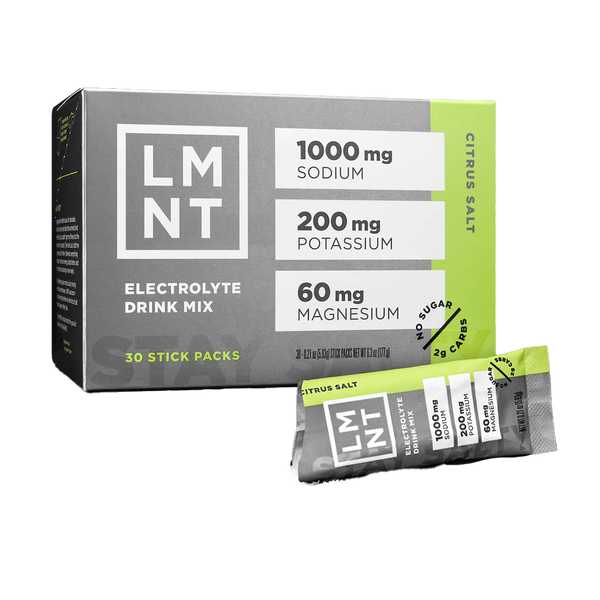LMNT Citrus Salt Electrolyte Drink Mix 30 stick box