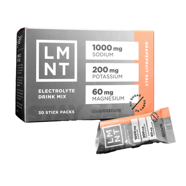LMNT Grapefruit Salt Electrolyte Drink Mix 30 stick box