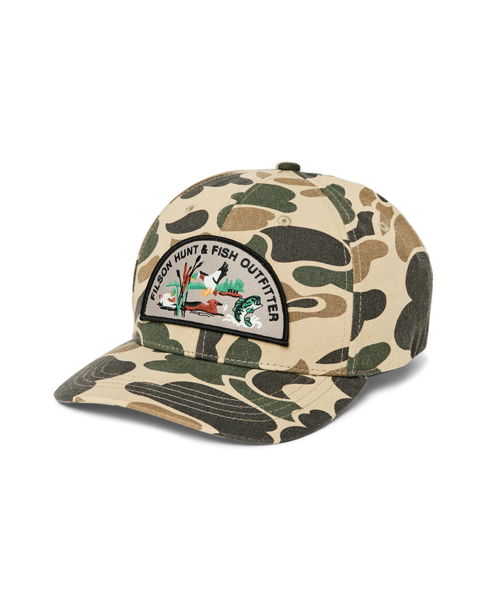 LOGGER CAP - TAN CAMO/HUNT FISH