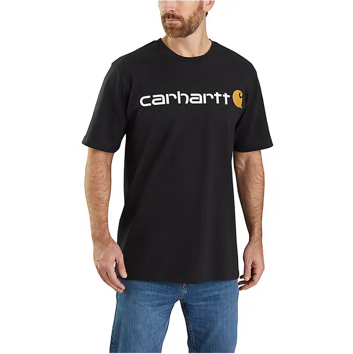 LOOSE FIT HEAVYWEIGHT LOGO GRAPHIC TEE S/S - BLACK