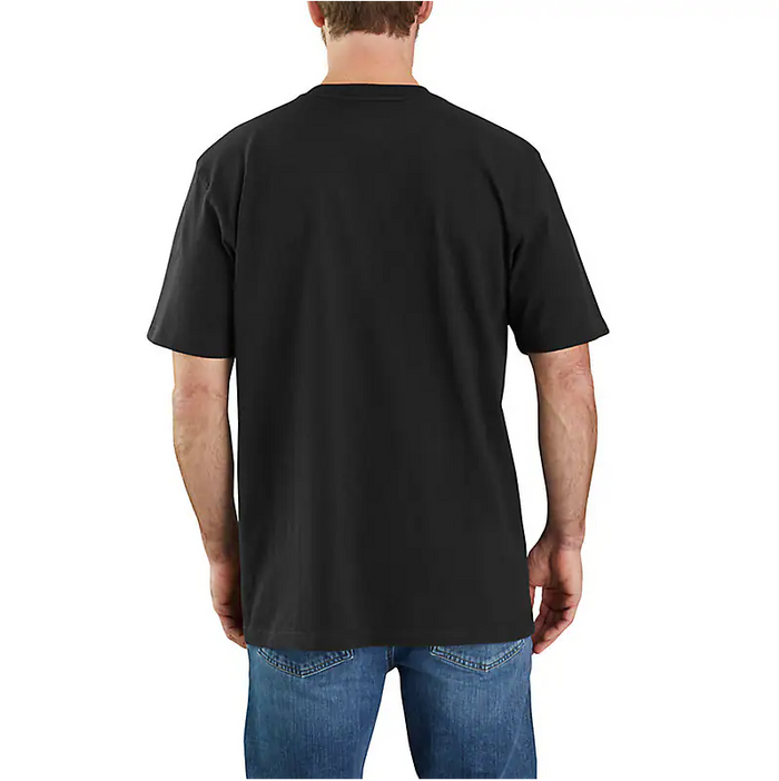 LOOSE FIT HEAVYWEIGHT LOGO GRAPHIC TEE S/S - BLACK