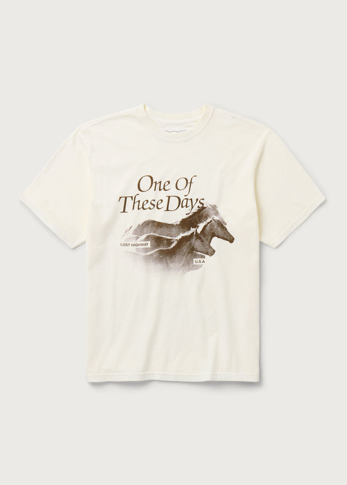 LOST HIGHWAY TEE S/S - BONE