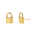 Love Padlock Stud Earrings