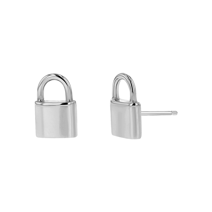 Love Padlock Stud Earrings