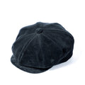 MA25106 DOUBLE DIAMOND CORDUROY NEWSBOY CAP - CHARCOAL