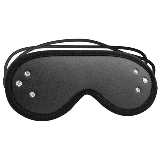 Mască COQUETTE Fantasy Blind Mask, pentru jocuri erotice BDSM, din piele vegană, ajustabilă, culoare negru