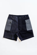MASH UP P-43 SHORTS - MULTI INDIGO