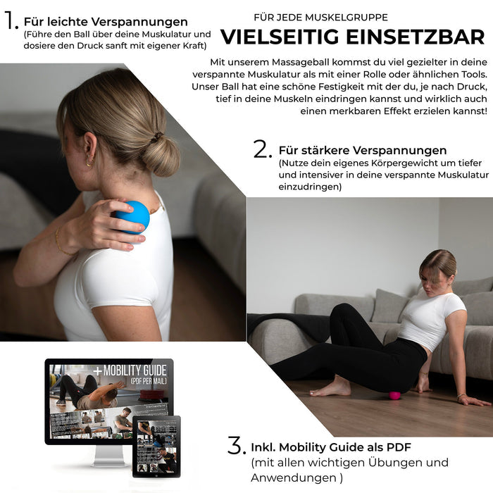 Massageball/Lacrosse Ball (Gelb) - Athletic Aesthetics