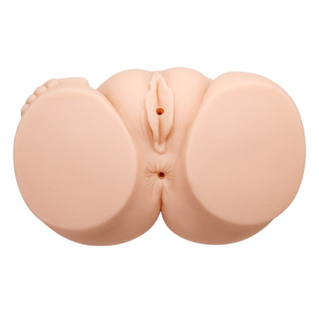 Masturbator automat CRAZY BULL Vaginal and Anal, simulare vaginală și anală, cu telecomandă, din TPR, culoarea pielii
