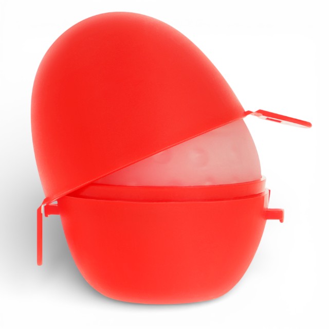 Masturbator manual JAMYJOB Egg Masturbator Black Version, din TPE transparent, texturizat, în formă de ou