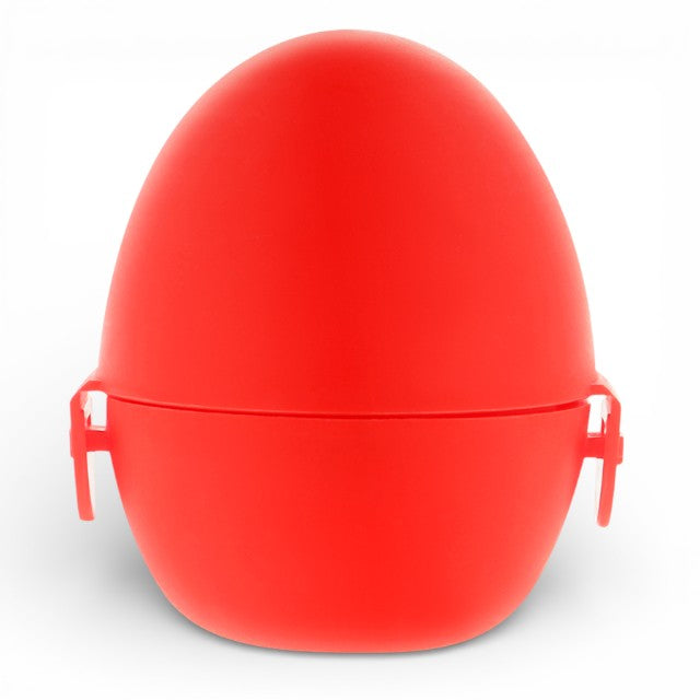 Masturbator manual JAMYJOB Egg Masturbator Black Version, din TPE transparent, texturizat, în formă de ou