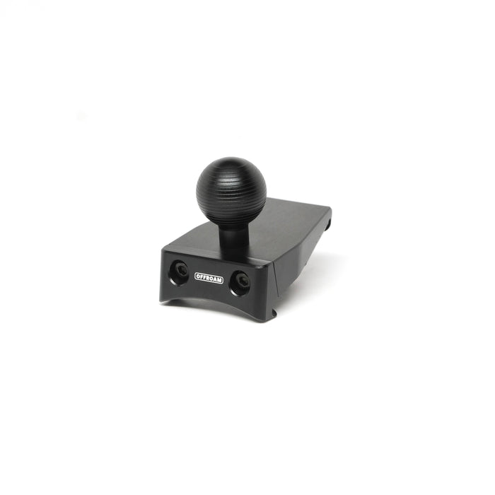 Image of Offroam Mounting Base for Mercedes-Benz CLA 2019-2025. This premium all metal phone mounting base installs easily without drilling or glue. Perfect placement without blocking screens, driver view, or air flow.