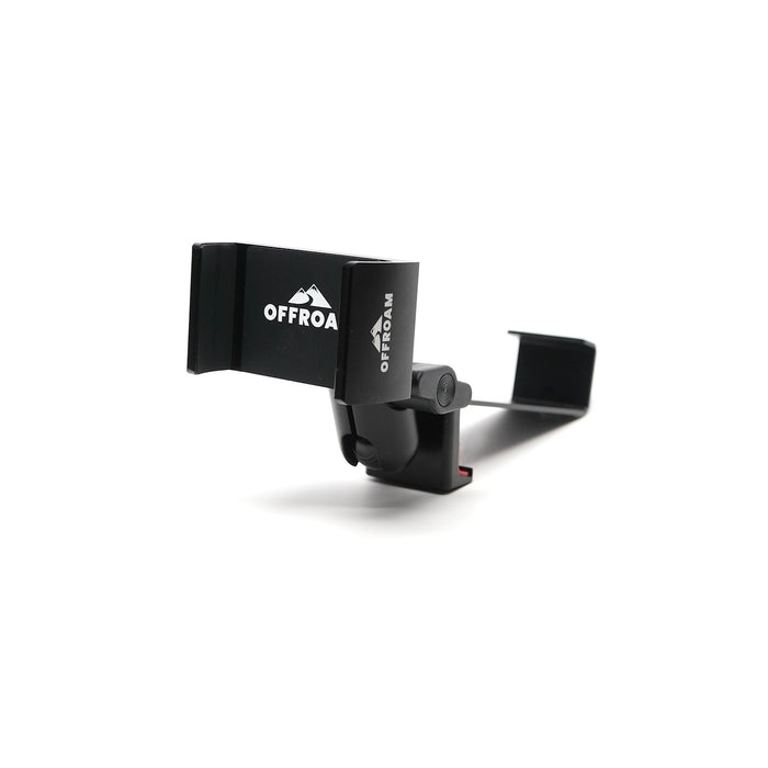 Image of Offroam Mounting Base for Mercedes-Benz Sprinter 2019-2026. This premium all metal phone mounting base installs easily without drilling or glue. Perfect placement without blocking screens, driver view, or air flow.