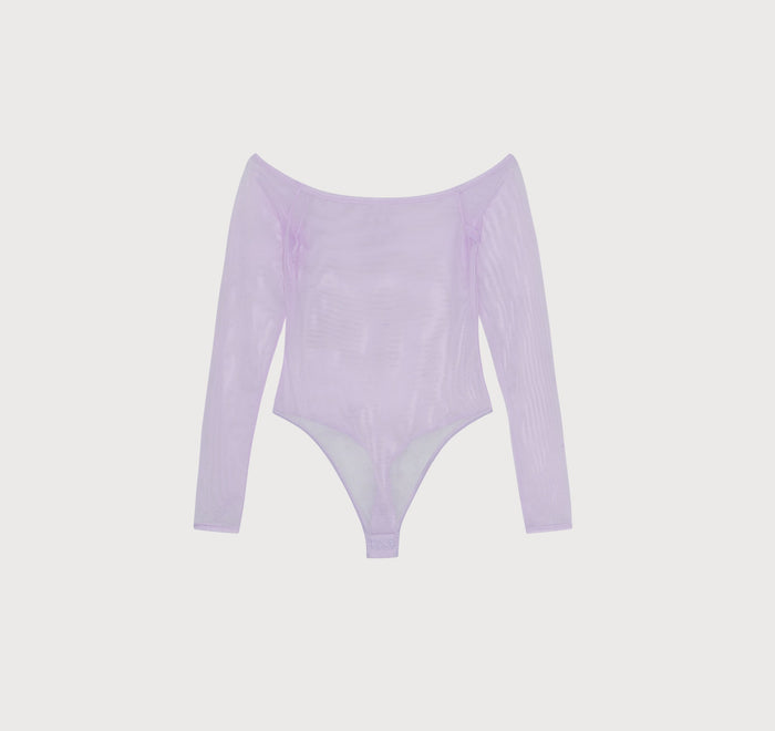 Mesh Off-Shoulder Bodysuit