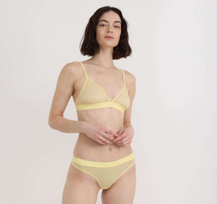 Mesh Triangle Bralette