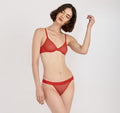 Mesh Unlined Demi Bra