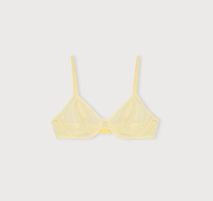 Mesh Unlined Demi Bra