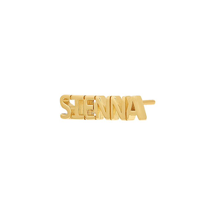 Mini Block Name Studs