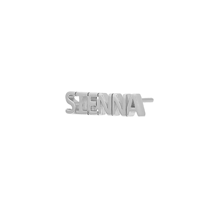 Mini Block Name Studs