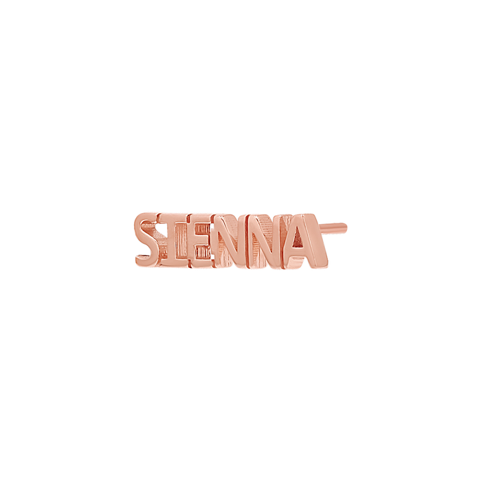 Mini Block Name Studs