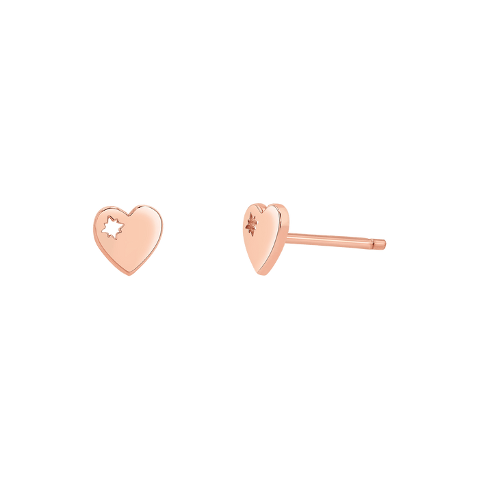 Mini Heart Stud Earrings