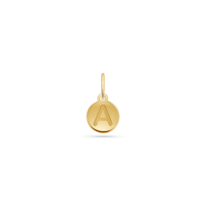 Mini Initial Round Charm