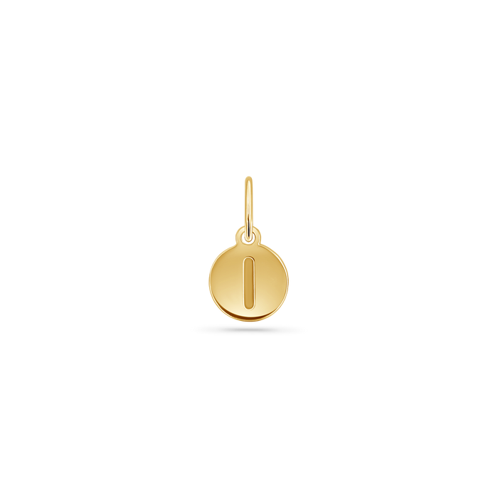 Mini Initial Round Charm