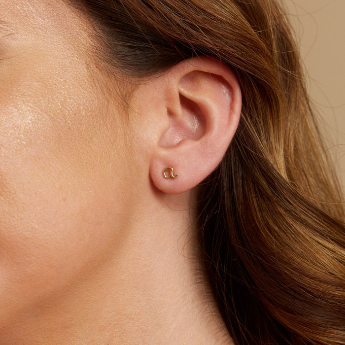 Mini Letter Earrings