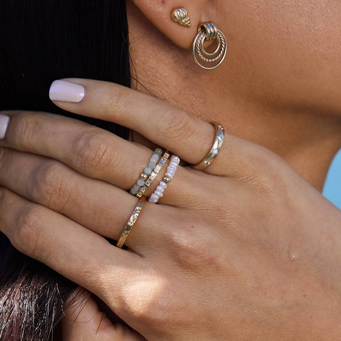 Mini Pearl Stretch Ring