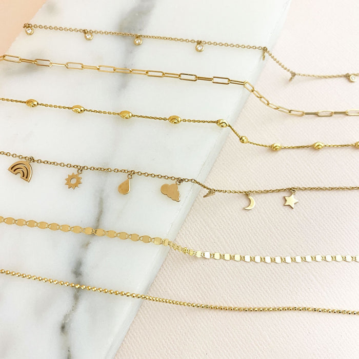 Mirror Chain Anklet