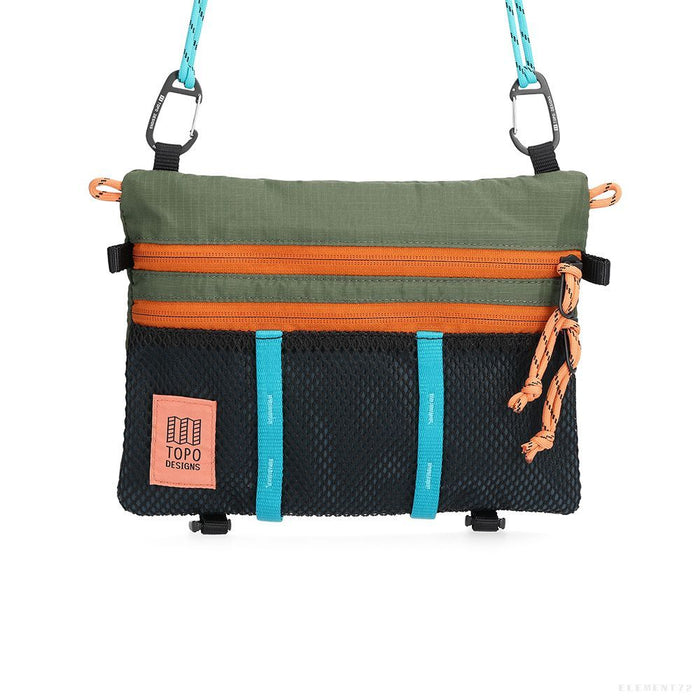 MOUNTAIN ACCESSORY SHOULDER BAG - OLIVE/POND BLUE