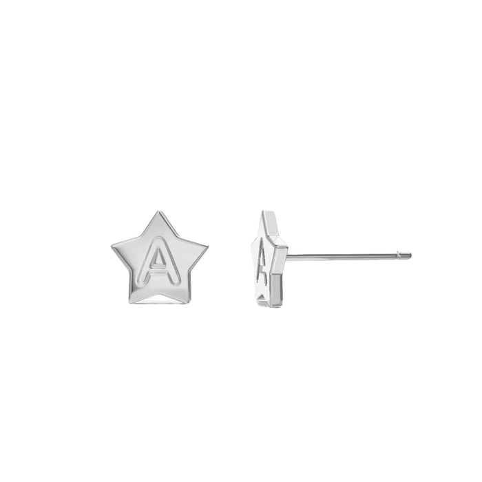 Moyen Initial Star Stud Earrings
