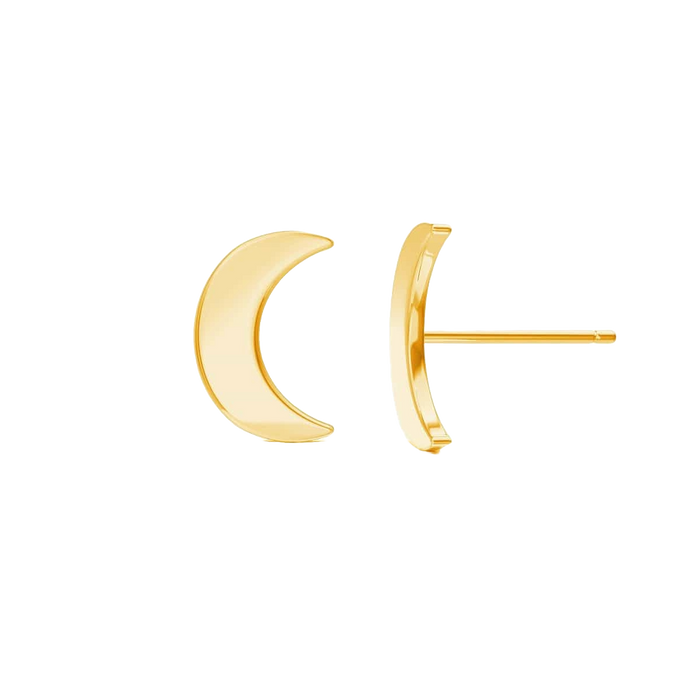 Moyen Solid Moon Studs