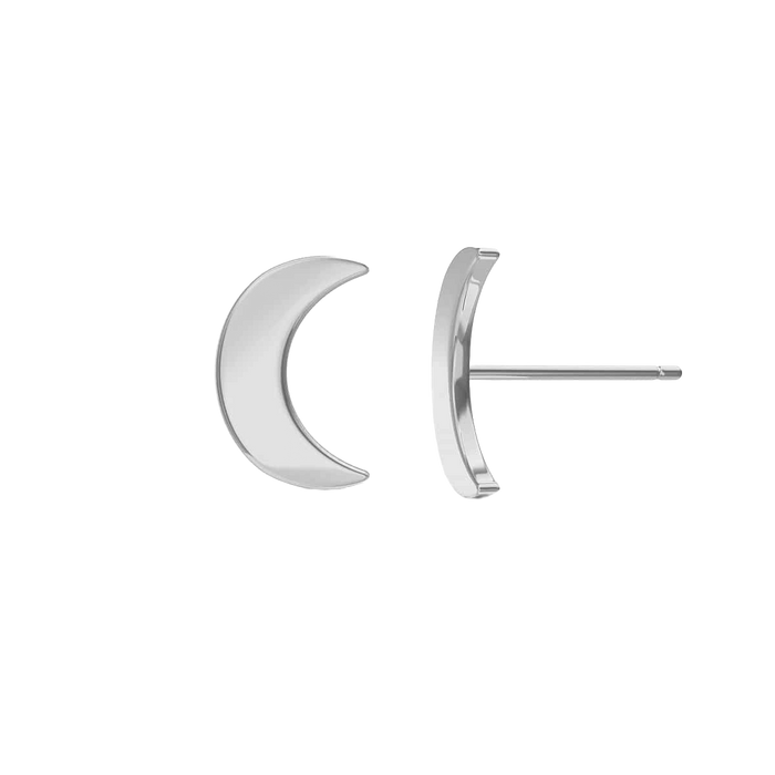 Moyen Solid Moon Studs