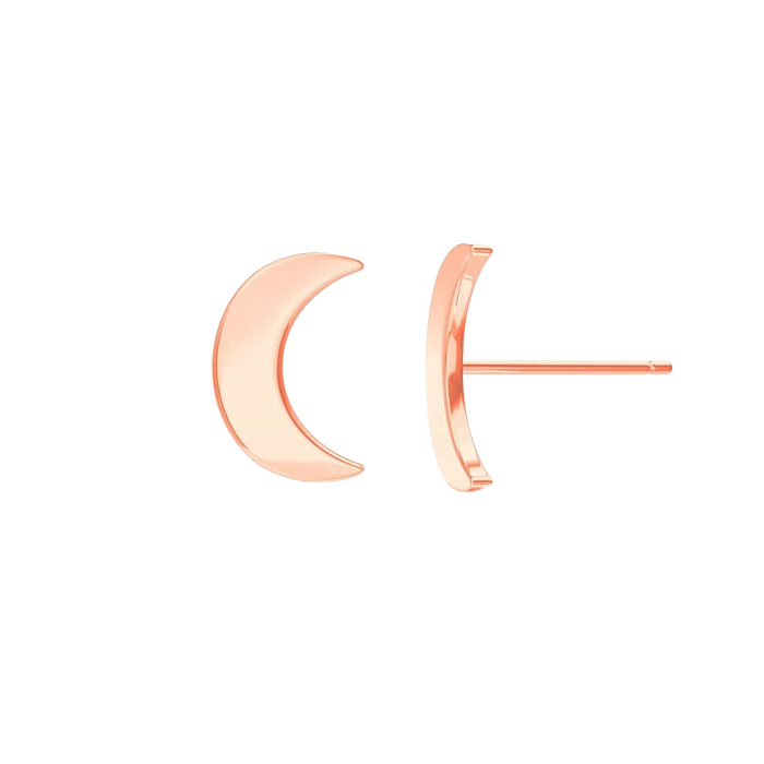 Moyen Solid Moon Studs