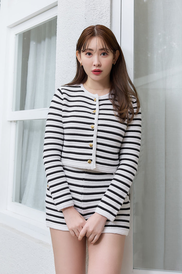 Muriel Stripe Knit Jacket