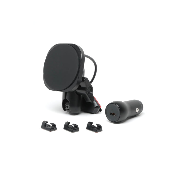 Offroam Phone Mount for Nissan Frontier 2009-2021 and Xterra - installs securely to air vent bezel without blocking air flow. Includes Qi2 fast wireless charging holder with powerful magnets.