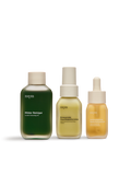 Milder Reiniger, Erneuernde Feuchtigkeitscreme und Antioxidatives Zellschutzserum von nkm