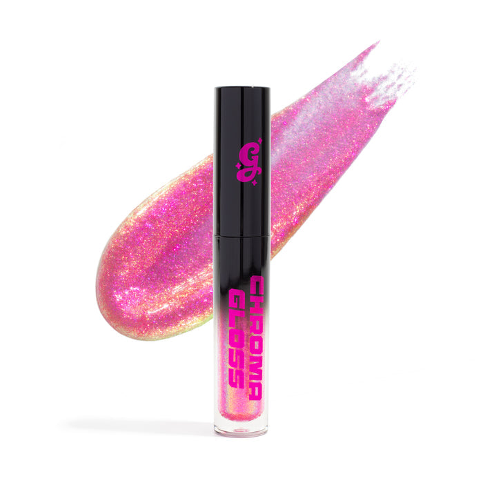 Nova Chroma Gloss (Pink/Gold) - Multichrome Lip Gloss - Glisten Cosmetics